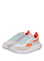 Reebok Plateau-Sneaker CLASSIC LEATHER LEGACY, Farbe: WEISS/ HELLBLAU/ ORANGE (Bild 1)