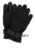 MONCLER enfant Skihandschuhe mit Lederbesatz, Farbe: SCHWARZ (Bild 1)