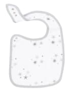 aden + anais 3er-Pack Lätzchen CLASSIC, Farbe: WEISS/ GRAU (Bild 1)