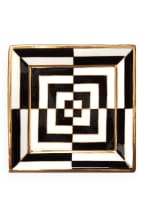 JONATHAN ADLER Bowl OP ART, Color: BLACK/ WHITE/ GOLD (Image 1)
