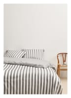 Marc O'Polo Bettwäsche CLASSIC STRIPE, Farbe: GRAU/ WEISS GESTREIFT (Bild 1)