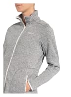 me°ru' Strick-Fleecejacke BERGEN, Farbe: GRAU/ WEISS (Bild 1)
