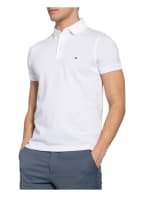 TOMMY HILFIGER Piqué-Poloshirt Slim Fit, Farbe: WEISS (Bild 1)