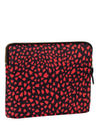 WOUF Tablet case HEARTS, Color: BLACK/ RED (Image 1)