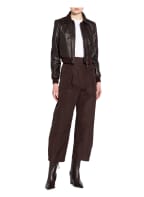 TED BAKER Lederjacke OCTERI , Farbe: BLAUGRAU/ DUNKELBRAUN (Bild 1)
