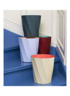 HAY Waste basket PAPER PAPER, Color: DARK GREEN/ LIGHT BLUE (Image 1)