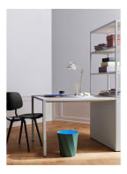 HAY Waste basket PAPER PAPER, Color: DARK GREEN/ LIGHT BLUE (Image 1)