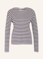 CLOSED Long sleeve shirt, Color: DARK BLUE/ WHITE (Image 1)