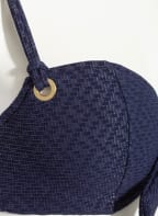 MARIE JO Balconette-Bikini-Top VALENTINA mit Glitzergarn , Farbe: BLAU (Bild 1)