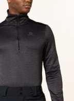 SALOMON Fleecepullover ESSENTIAL LIGHTWARM SEAMLESS, Farbe: DUNKELGRAU (Bild 1)