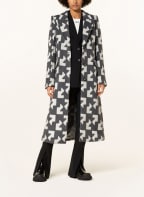 Off-White Wollmantel , Farbe: HELLGRAU/ DUNKELGRAU (Bild 1)