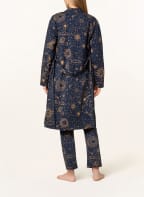 COVERS & CO Damen-Morgenmantel MARLE THAT'S THE SPIRIT, Farbe: DUNKELBLAU/ BRAUN (Bild 1)