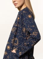 COVERS & CO Damen-Morgenmantel MARLE THAT'S THE SPIRIT, Farbe: DUNKELBLAU/ BRAUN (Bild 1)