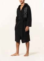 BOSS Men’s dressing gown IDENTITY with hood, Color: BLACK (Image 1)