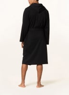 BOSS Men’s dressing gown IDENTITY with hood, Color: BLACK (Image 1)