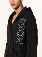 BOSS Men’s dressing gown IDENTITY with hood, Color: BLACK (Image 1)