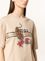 BOSS T-Shirt EVINA, Farbe: HELLBRAUN/ BEIGE/ DUNKELGRAU (Bild 1)