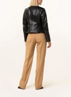 HUGO Leather jacket LASENA, Color: BLACK (Image 1)