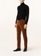 BOSS Smoking-Hose GENIUS Slim Fit aus Samt, Farbe: COGNAC/ SCHWARZ (Bild 1)