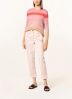 LUISA CERANO Sweater with mohair, Color: PINK/ RED/ CAMEL (Image 1)
