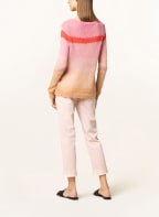 LUISA CERANO Sweater with mohair, Color: PINK/ RED/ CAMEL (Image 1)