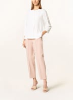 LUISA CERANO Blusenshirt im Materialmix, Farbe: WEISS (Bild 1)