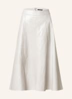 LUISA CERANO Skirt in leather look, Color: LIGHT GRAY (Image 1)
