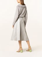 LUISA CERANO Skirt in leather look, Color: LIGHT GRAY (Image 1)