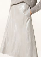 LUISA CERANO Skirt in leather look, Color: LIGHT GRAY (Image 1)