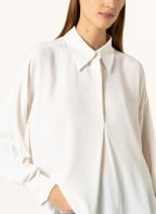 LUISA CERANO Hemdbluse mit Seide, Farbe: WEISS (Bild 1)