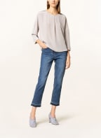 LUISA CERANO Shirt blouse with 3/4 sleeves, Color: TAUPE (Image 1)