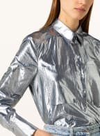 LUISA CERANO Hemdbluse in Metallic-Optik, Farbe: SILBER (Bild 1)