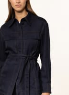 MARC CAIN Jacke mit Leinen, Farbe: 395 MIDNIGHT BLUE (Bild 1)