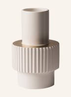 pols potten Vase GEAR SMALL, Color: WHITE/ GOLD (Image 1)