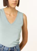 MARC AUREL Stricktop mit Leinen, Farbe: MINT (Bild 1)