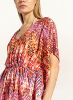 Lidea Kaftan DANCE mit Leinen, Farbe: ROSA/ ORANGE/ HELLBLAU (Bild 1)