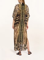 MARYAN MEHLHORN Kaftan EDGE mit Seide und 3/4-Arm, Farbe: HELLBRAUN/ SCHWARZ/ OLIV (Bild 1)
