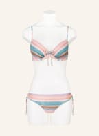 watercult Basic bikini bottoms PASTEL SUNSET with glitter thread , Color: LIGHT ORANGE/ BLUE/ GREEN (Image 1)