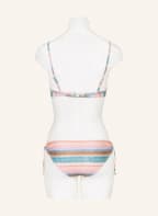 watercult Basic bikini bottoms PASTEL SUNSET with glitter thread , Color: LIGHT ORANGE/ BLUE/ GREEN (Image 1)