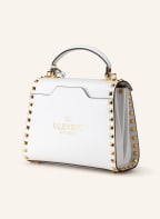 VALENTINO GARAVANI Saffiano-Handtasche ROCKSTUD ALCOVE SMALL, Farbe: WEISS (Bild 1)