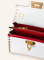 VALENTINO GARAVANI Saffiano-Handtasche ROCKSTUD ALCOVE SMALL, Farbe: WEISS (Bild 1)