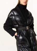 MONCLER GRENOBLE Daunenmantel TRICOT im Materialmix, Farbe: SCHWARZ (Bild 1)