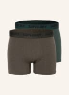 Superdry 2er-Pack Boxershorts, Farbe: OLIV/ DUNKELGRÜN (Bild 1)