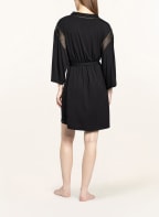 Skiny Damen-Kimono EVERY NIGHT IN SKINY mit 3/4-Arm, Farbe: SCHWARZ/ GOLD (Bild 1)