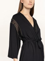 Skiny Damen-Kimono EVERY NIGHT IN SKINY mit 3/4-Arm, Farbe: SCHWARZ/ GOLD (Bild 1)