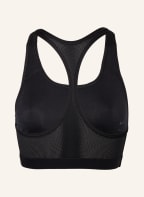 Nike Sports bra DRI-FIT SWOOSH ICON CLASH with mesh insert, Color: BLACK (Image 1)