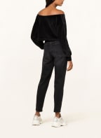 adidas Originals Cropped-Top aus Samt, Farbe: SCHWARZ (Bild 1)