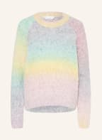 BOSS Pullover FAROLINA mit Alpaka, Farbe: TÜRKIS/ NEONPINK/ GELB (Bild 1)