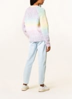 BOSS Pullover FAROLINA mit Alpaka, Farbe: TÜRKIS/ NEONPINK/ GELB (Bild 1)