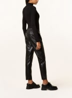 HUGO Hose HEMIAS in Lederoptik, Farbe: SCHWARZ (Bild 1)